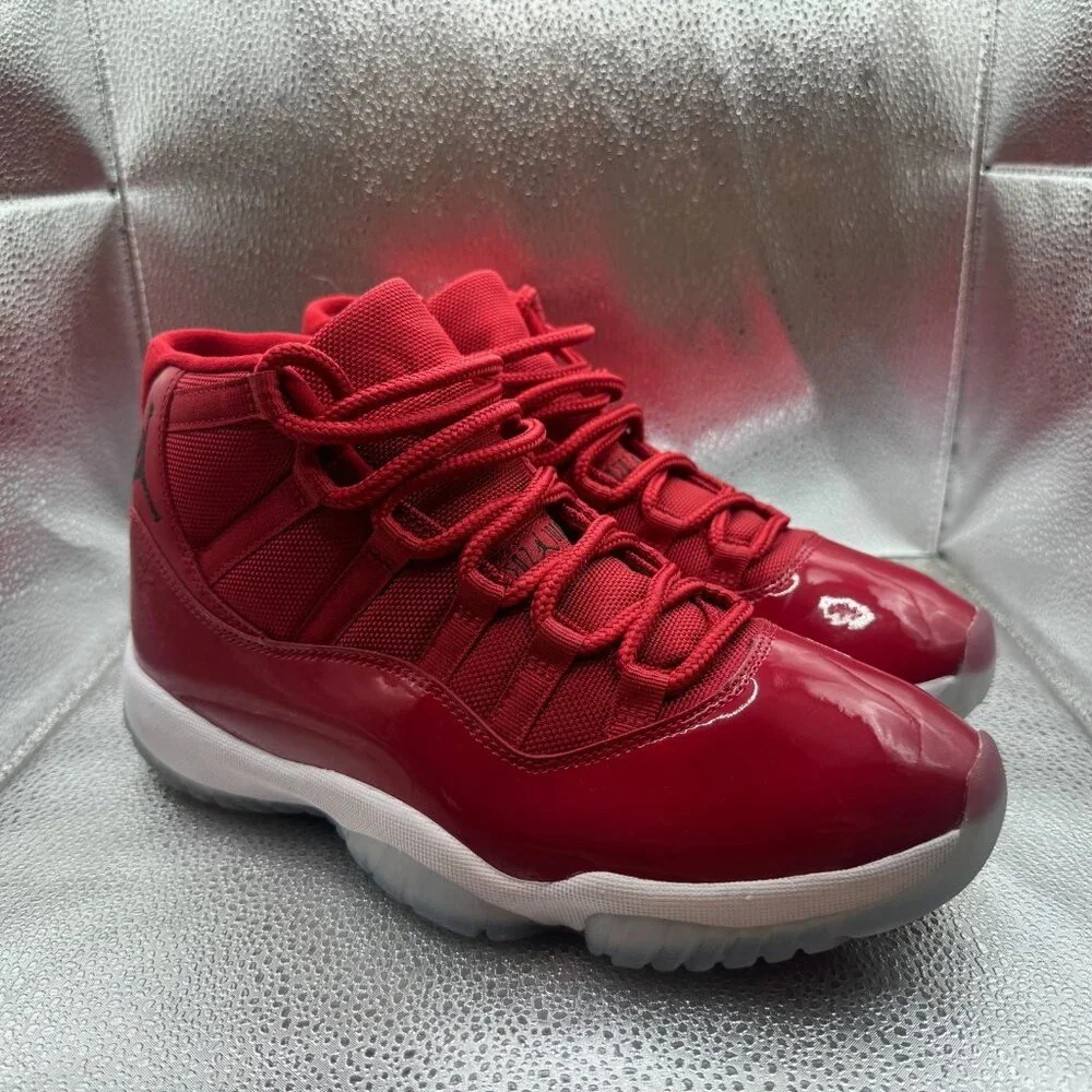 Size 9 Nike Jordan‎ 11 Retro Win Like 96 High Gym Mens Red Shoes 378037-623
